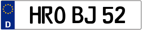 Trailer License Plate